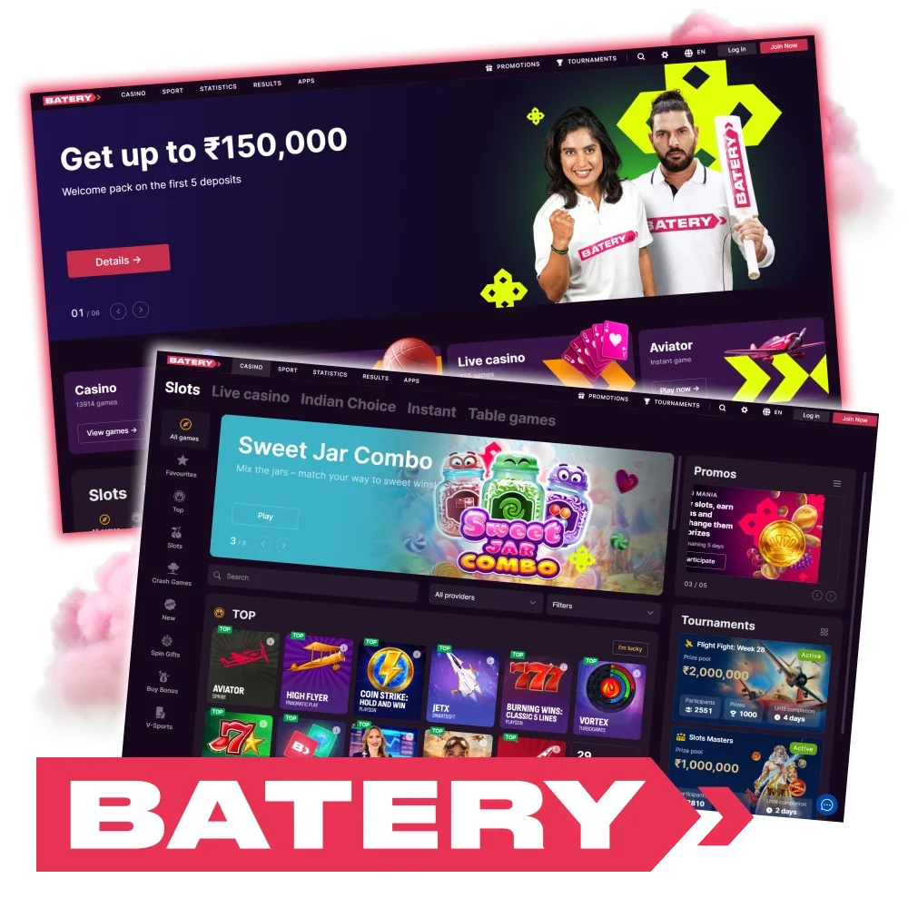 Bet and play on Batery's official platform in India.