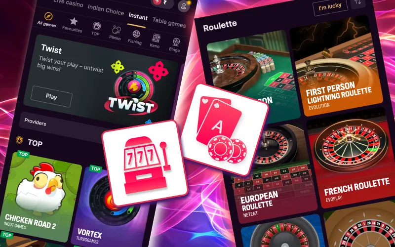 Play thousands of gambling games on Batery anytime.