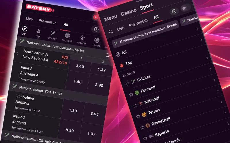 Explore cricket, football, and more with Batery’s wide selection.