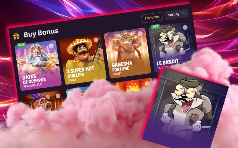Time will fly by while you play in the Buy Bonus section of the Batery Casino website.
