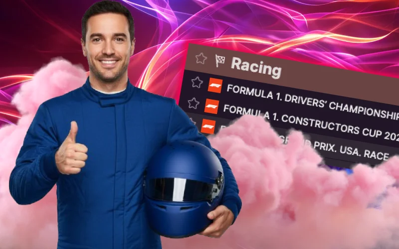 The racing betting line on the Batery website will delight you with a wide selection of Formula 1 events.