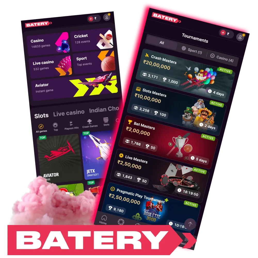 Batery tournaments with real prizes and fair play.